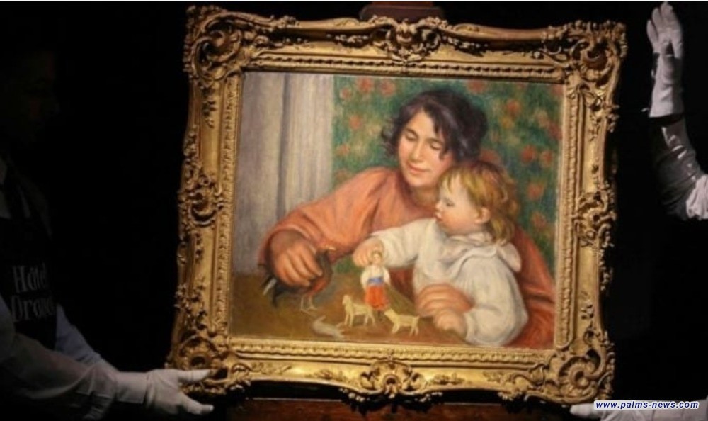 دار مزادات تكشف عن لوحة لرينوار تُظهر ابنه جان طفلاً